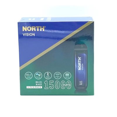 NORTH VISION 15K PUFF BLUE RAZZ 5CT