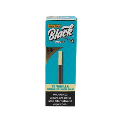 GOOD TIMES BLACK TIPPED SMOOTH VANILLA PP.69 15CT