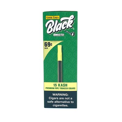 GOOD TIMES BLACK TIPPED SMOOTH KA$H PP.69 15CT