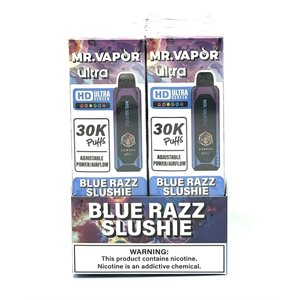 MR VAPOR ULTRA 5% BLUE RAZZ SLUSHIE 30K PUFF 6CT