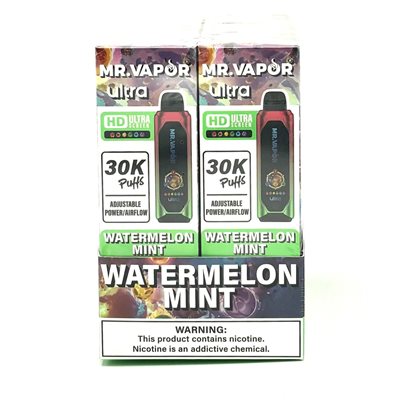 MR VAPOR ULTRA 5% WATERMELON MINT 30K PUFF 6CT