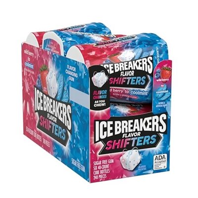 ICE CUBES GUM SHIFTERS WLDBRY COOL MINT BTL 6CT